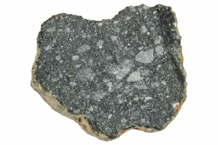 Polished Lunar Meteorite ( g) End Cut Slice - NWA #333154